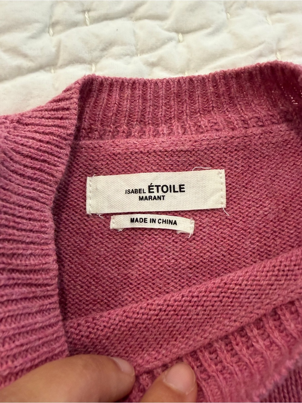 Isabel Marant Pink Crew Neck Sweater - Picture 3 of 4